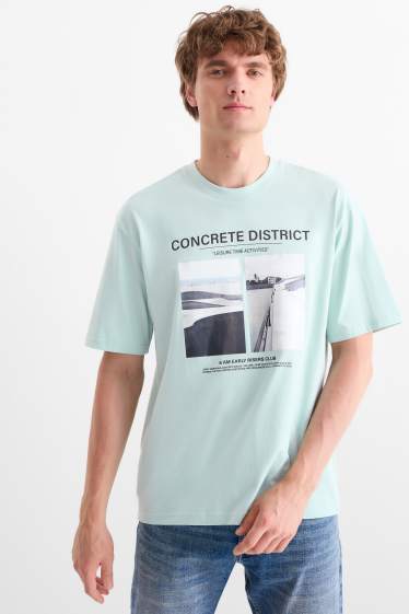 Bărbați - Tricou - relaxed fit - verde mentă