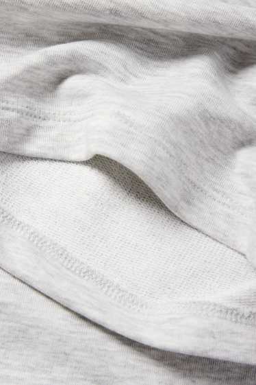 Copii - Fete - Pantaloni de trening - gri deschis melanj
