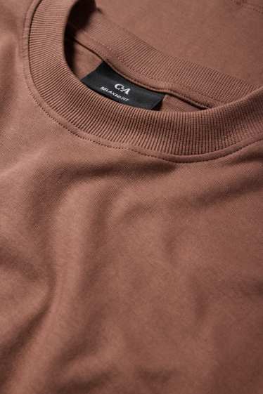 Bărbați - Tricou - relaxed fit - maro