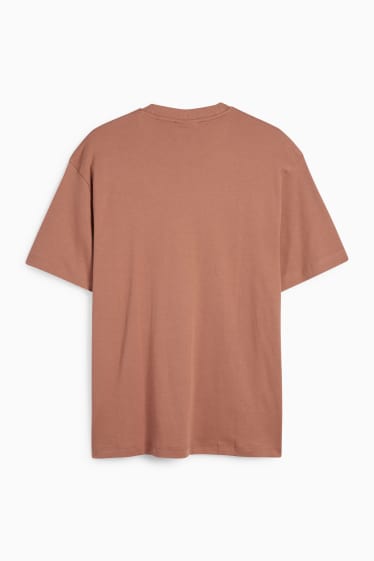 Bărbați - Tricou - relaxed fit - maro