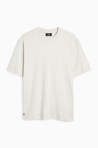 Bărbați - Tricou - relaxed fit - alb-crem