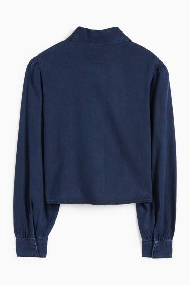 Femei - Bluză din denim - denim-albastru închis