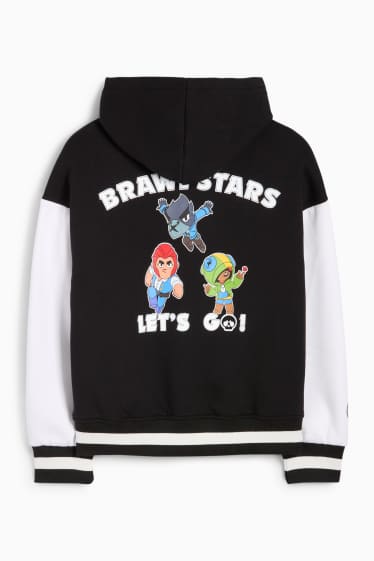 Copii - Băieți - Brawl Stars - jachetă tip college, cu glugă - negru