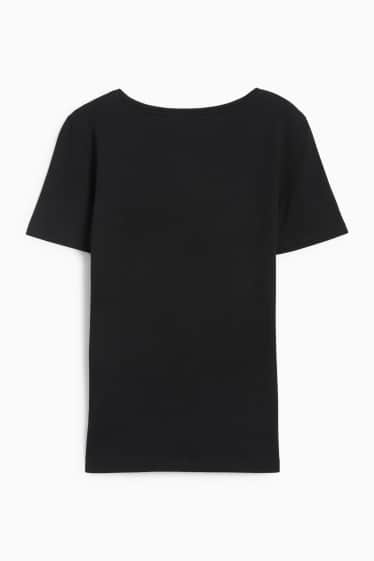 Femei - Tricou - slim fit - negru