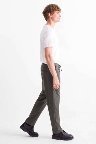 Bărbați - Chino - tapered fit - gri închis