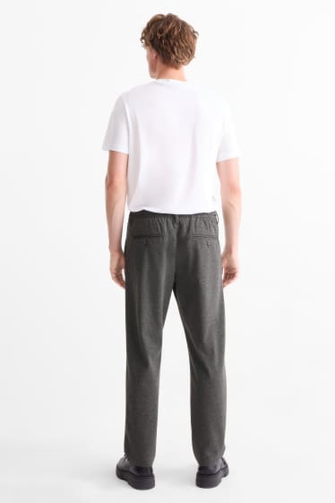 Bărbați - Chino - tapered fit - gri închis