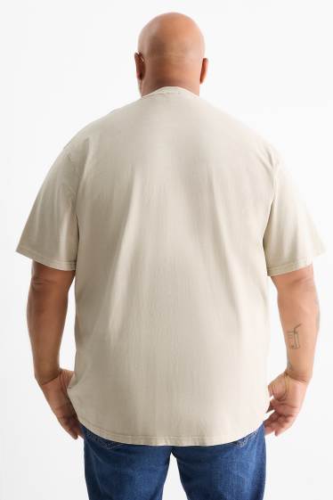 Bărbați - Tricou - relaxed fit - bej deschis