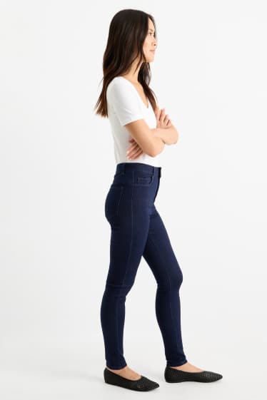 Femei - Jegging jeans - talie înaltă - denim-albastru închis