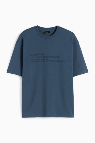 Bărbați - Tricou - relaxed fit - albastru închis