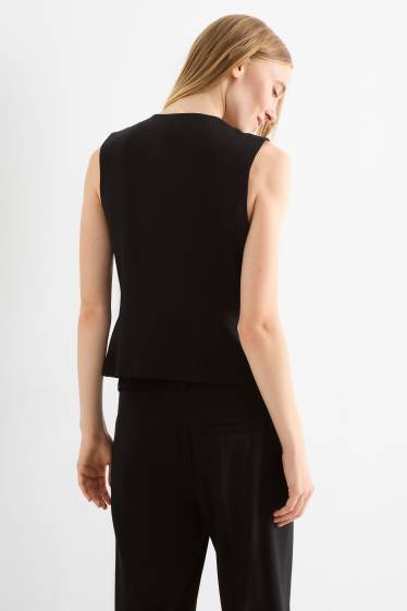 Femei - Vestă - tailored fit - negru