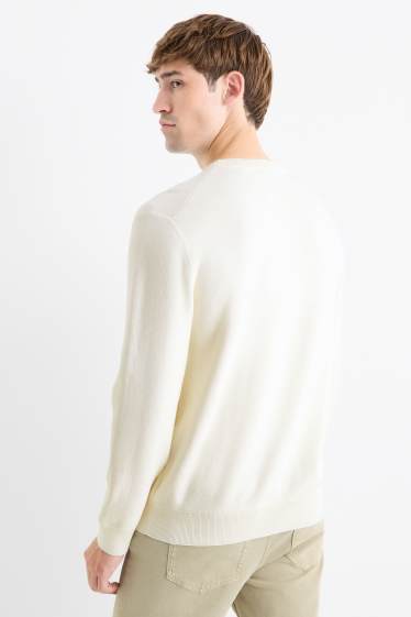 Men - Jumper - cremewhite