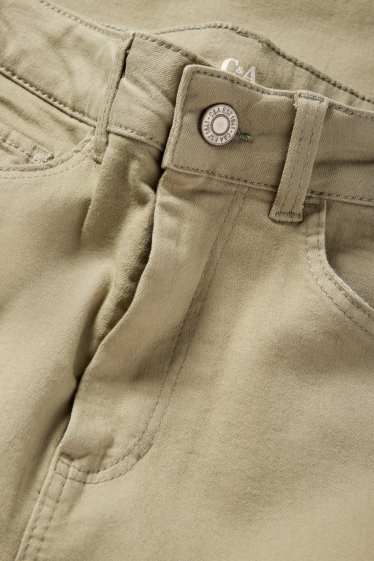 Femei - Jegging jeans - talie înaltă - bej deschis