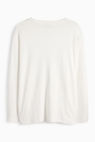 Dámské - Tričko s dlouhým rukávem - bílá