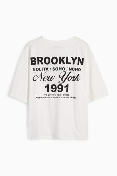 Copii - Fete - New York - tricou cu mânecă scurtă - alb