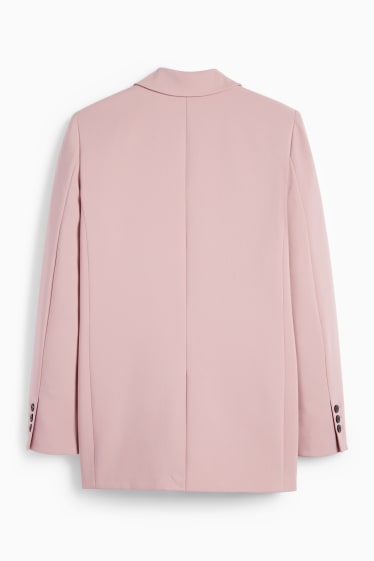 Femei - Blazer lung - relaxed fit - roz