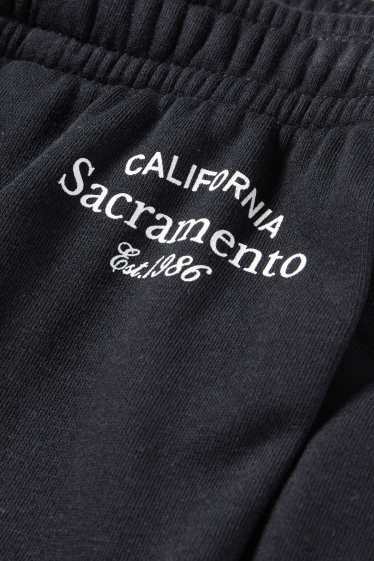 Children Girls - California - sweat Bermuda shorts - black