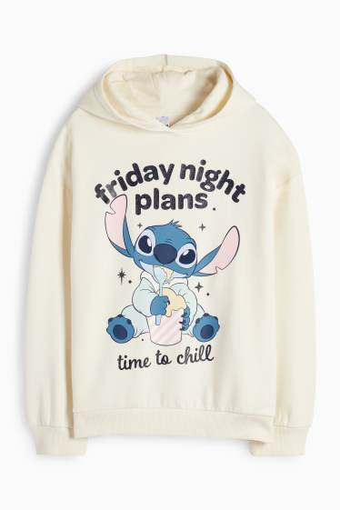 Copii - Fete - Lilo & Stitch - hanorac - alb-crem