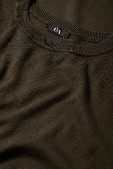 Femei - Rochie din tricot - verde închis