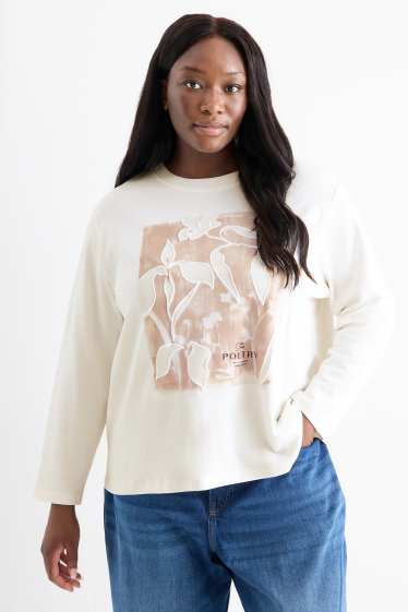 Dámské - Tričko s dlouhým rukávem - bílá