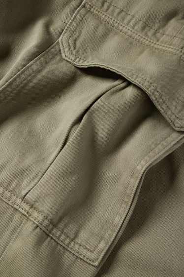 Bărbați - Pantaloni cargo - relaxed fit - kaki