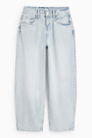 Copii - Fete - Balloon jeans - denim-albastru deschis