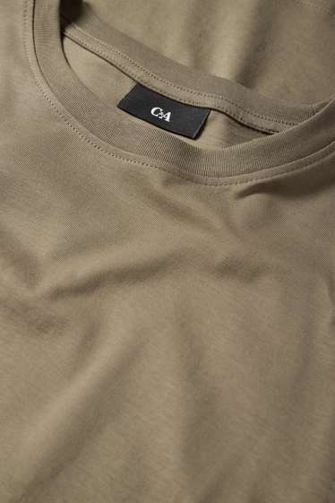 Bărbați - Tricou cu mânecă lungă - kaki