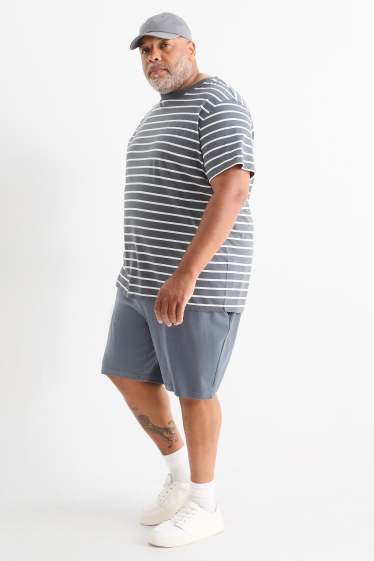 Bărbați - Pantaloni scurți de trening - gri închis