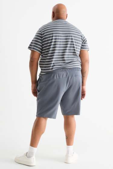 Bărbați - Pantaloni scurți de trening - gri închis