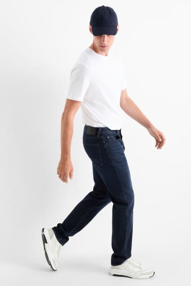 Bărbați - Straight jeans - Flex - jog denim - LYCRA® - denim-albastru închis