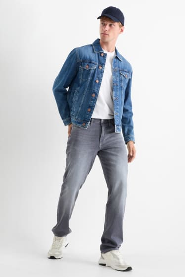 Bărbați - Straight jeans - Flex jog denim - LYCRA® - denim-gri deschis