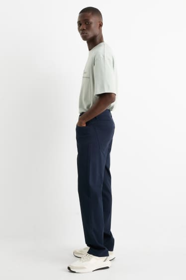 Bărbați - Pantaloni - regular fit - albastru închis