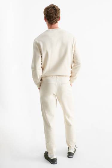 Bărbați - Pantaloni de trening - alb-crem