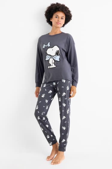 Femei - Pijama - Peanuts - albastru închis