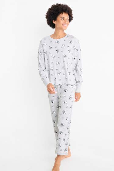 Femei - Pijama - Peanuts - gri deschis melanj