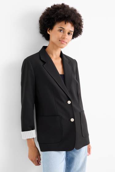 Femei - Blazer office - regular fit - negru