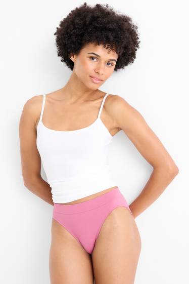 Dámské - Multipack 3 ks - kalhotky - bezešvé - tmavomodrá