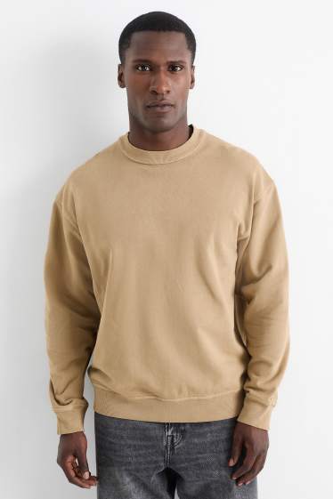Heren - Sweatshirt - lichtbruin