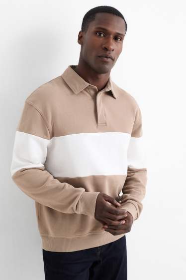 Men - Sweatshirt - taupe