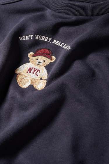 Dámské - Mikina - oversized - tmavomodrá