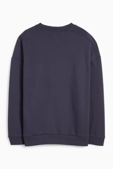 Dámské - Mikina - oversized - tmavomodrá