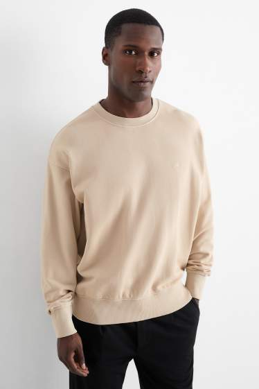 Men - Sweatshirt - light beige