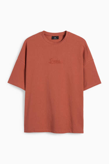 Bărbați - Tricou - supradimensionat - arămiu