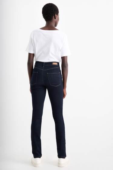 Femei - Slim jeans - talie înaltă - LYCRA® - denim-albastru închis