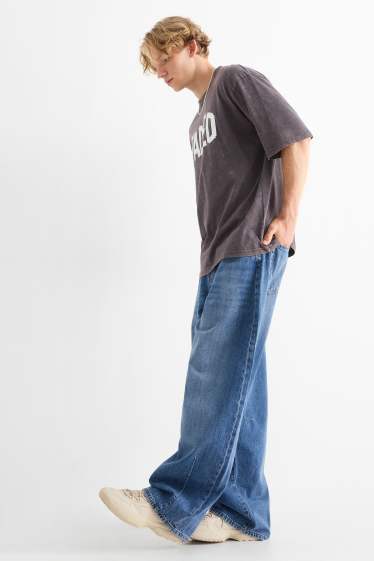 Bărbați - Balloon jeans - denim-albastru