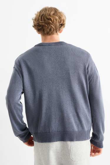 Heren - Trui - blauw