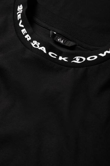 Bărbați - Tricou - relaxed fit - negru