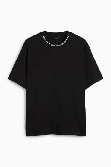Bărbați - Tricou - relaxed fit - negru