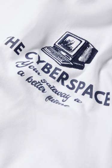Bărbați - Tricou - supradimensionat - alb