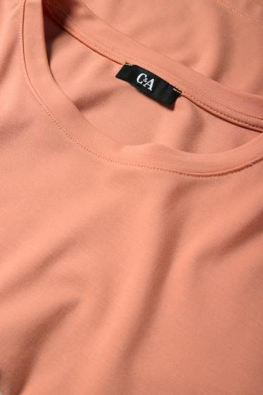 Femei - Tricou - relaxed fit - portocaliu deschis