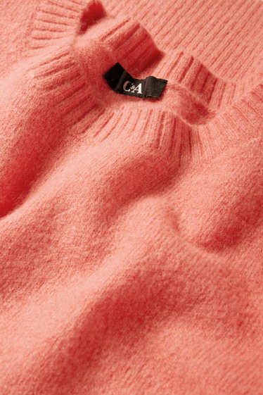 Femmes - Pull en maille fine - orange